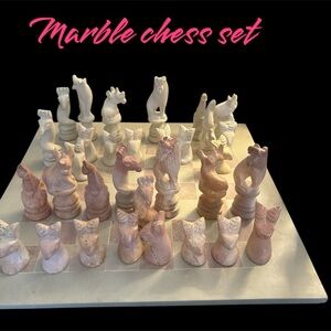 BEAUTIFUL, STUNNING HAND-CARVED CHESS SET THAT WON'T BREAK THE BANK!